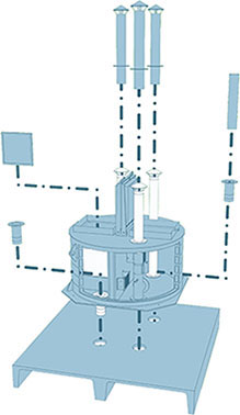 Схема действия цилиндрической воздухообменной установки - доставка по России - "Водпромтех"